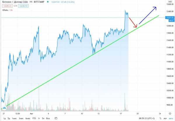 Прогноз на курс Bitcoin: монета подорожает до $13 000 к 25 августа cryptowiki.ru