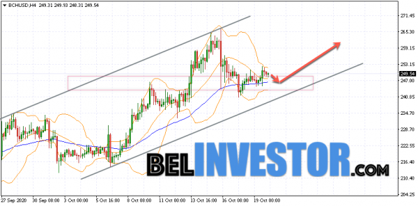 Bitcoin Cash BCH/USD прогноз на сегодня 20 октября 2020 cryptowiki.ru