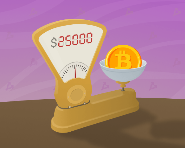 Цена биткоина обновила максимум на отметках выше $25 000 cryptowiki.ru