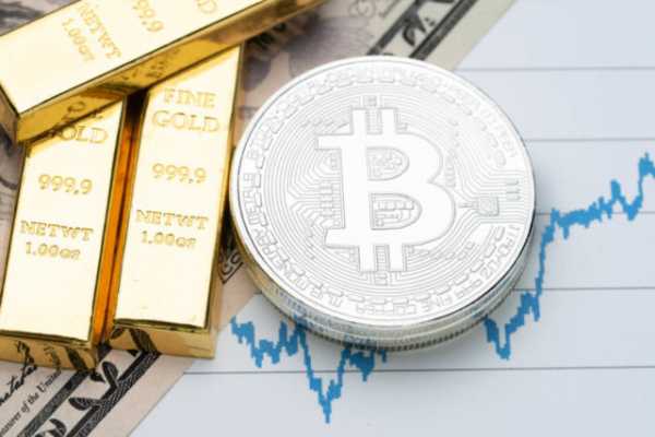 Цена биткоина не последовала за падением золота cryptowiki.ru